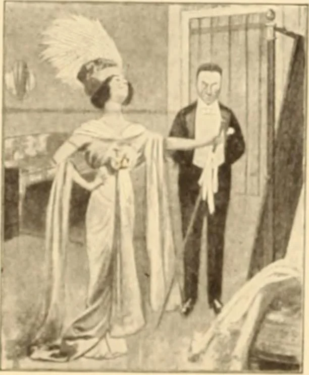 An illustration from Caricature. ed 1908, 1908, leaf 165
