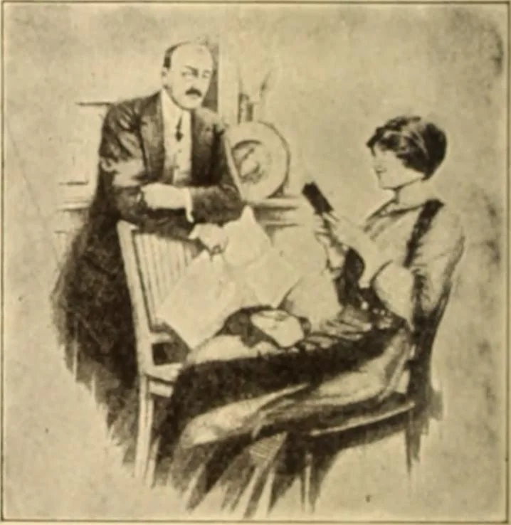 An illustration from Caricature. ed 1908, 1908, leaf 165