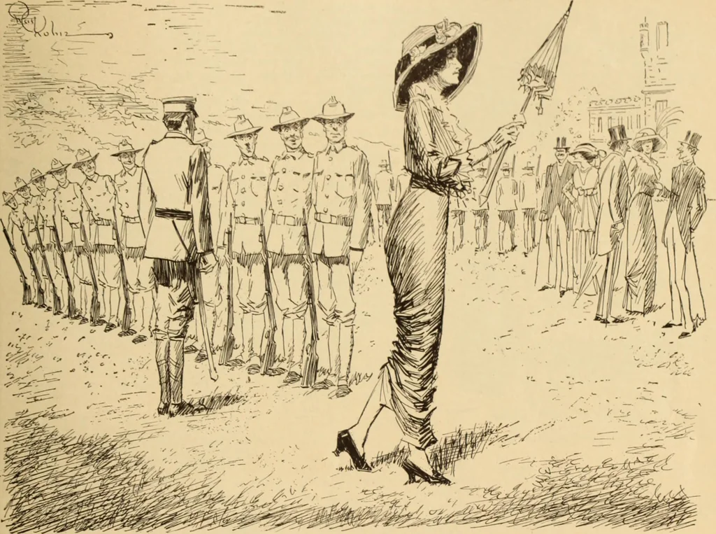An illustration from Caricature. ed 1908, 1908, leaf 166