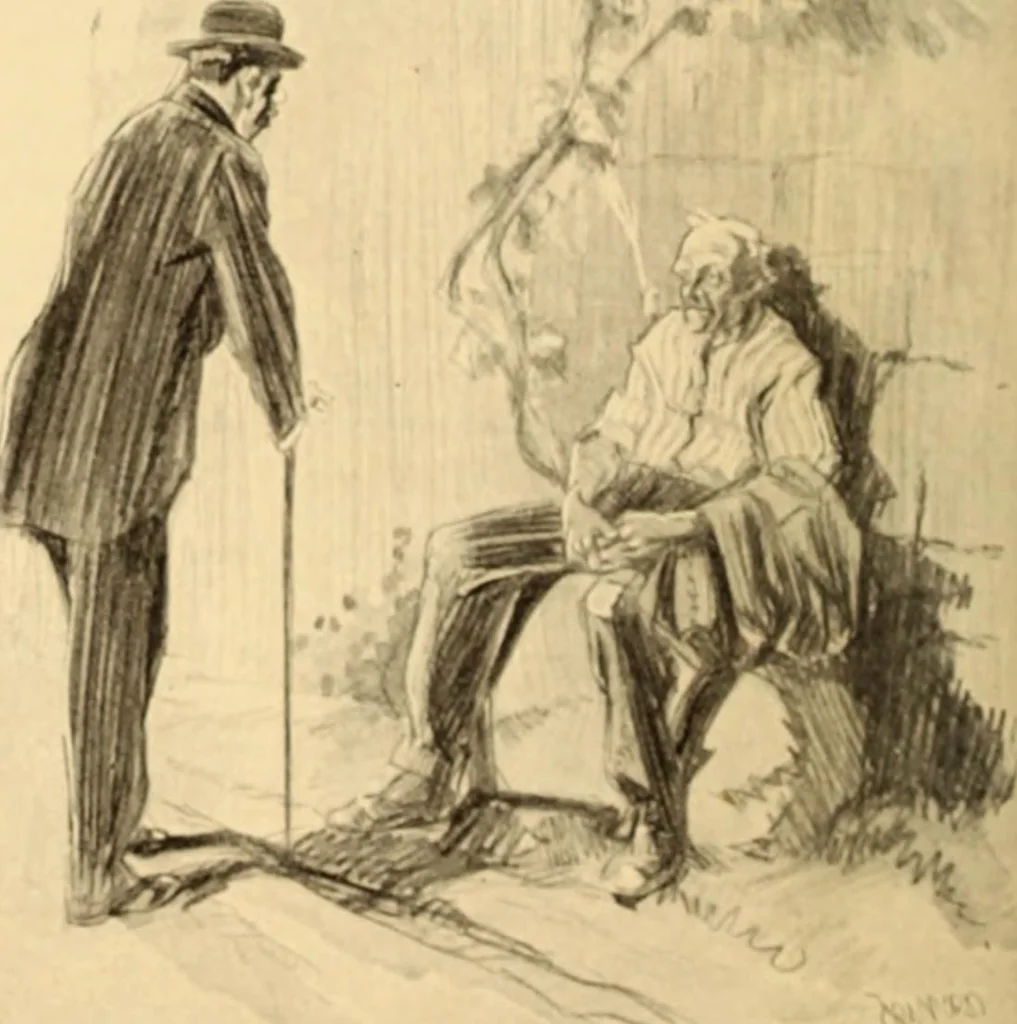 An illustration from Caricature. ed 1908, 1908, leaf 167