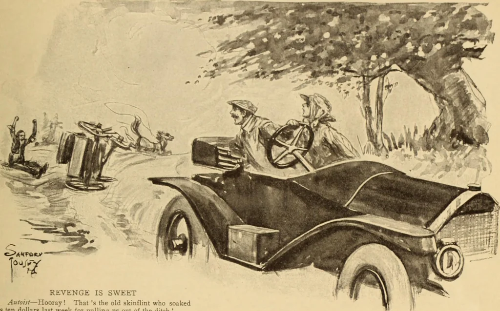 An illustration from Caricature. ed 1908, 1908, leaf 168