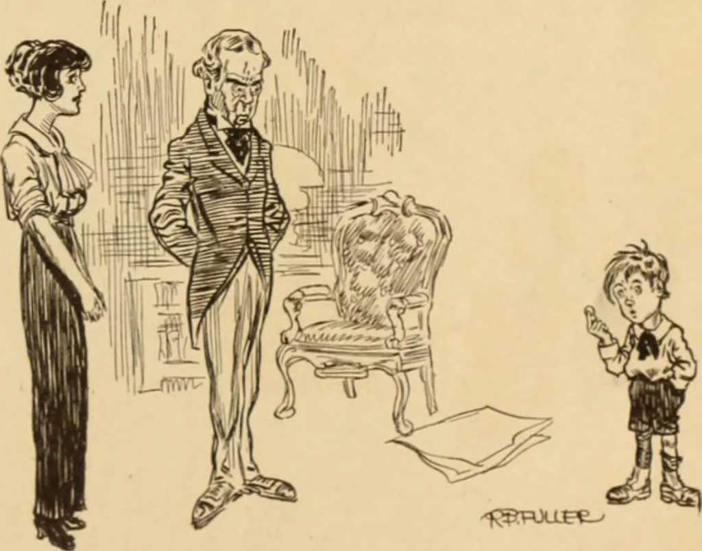 An illustration from Caricature. ed 1908, 1908, leaf 168