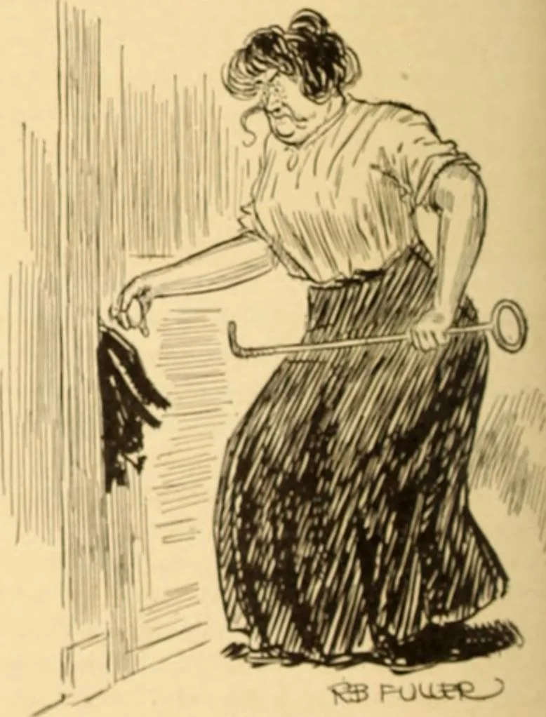 An illustration from Caricature. ed 1908, 1908, leaf 171