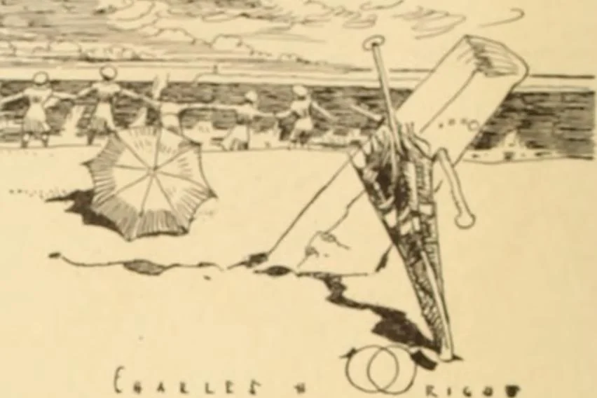 An illustration from Caricature. ed 1908, 1908, leaf 173