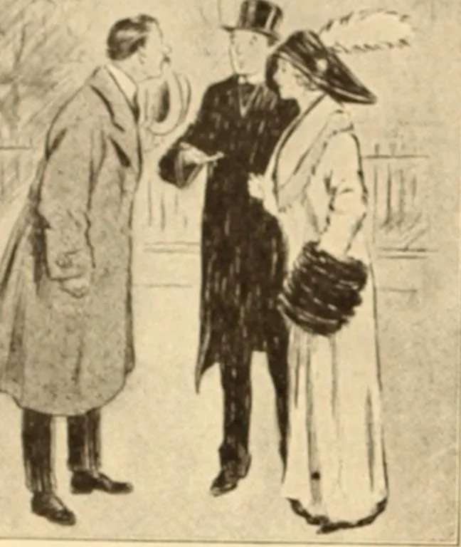 An illustration from Caricature. ed 1908, 1908, leaf 179