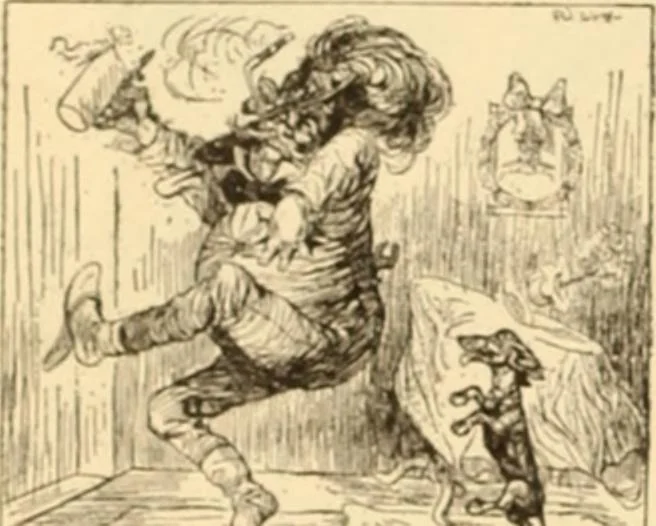 An illustration from Caricature. ed 1908, 1908, leaf 179