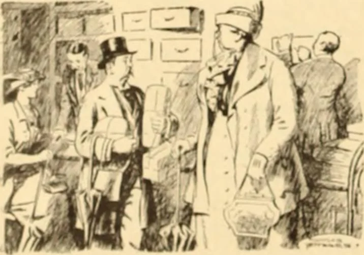 An illustration from Caricature. ed 1908, 1908, leaf 179