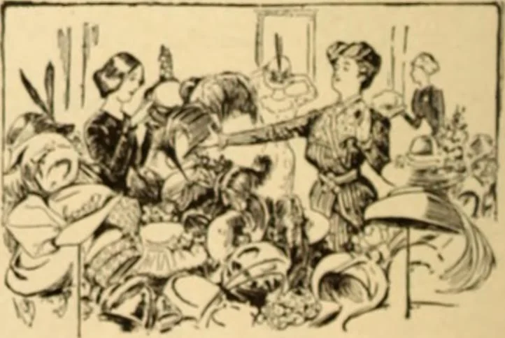 An illustration from Caricature. ed 1908, 1908, leaf 179