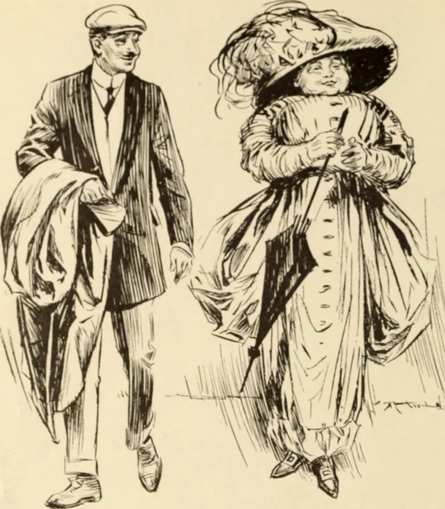 An illustration from Caricature. ed 1908, 1908, leaf 183