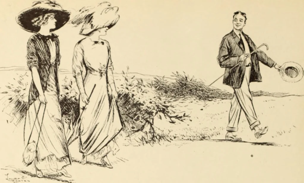 An illustration from Caricature. ed 1908, 1908, leaf 195