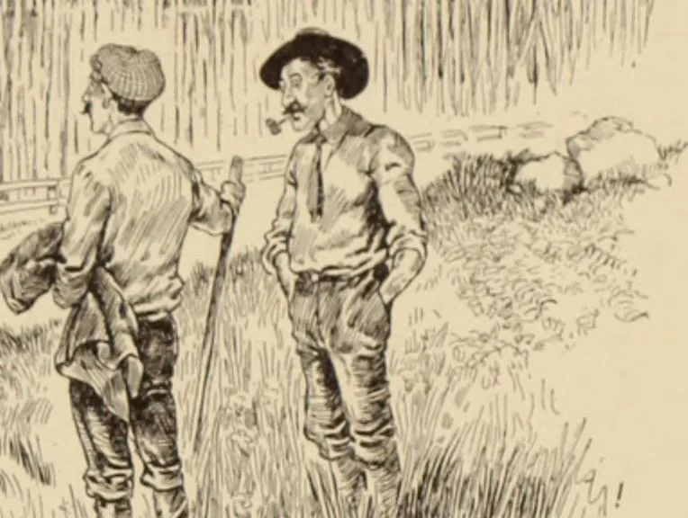 An illustration from Caricature. ed 1908, 1908, leaf 196