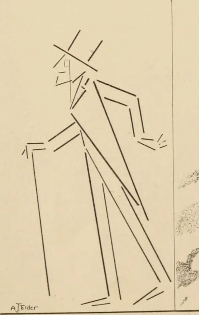 An illustration from Caricature. ed 1908, 1908, leaf 196