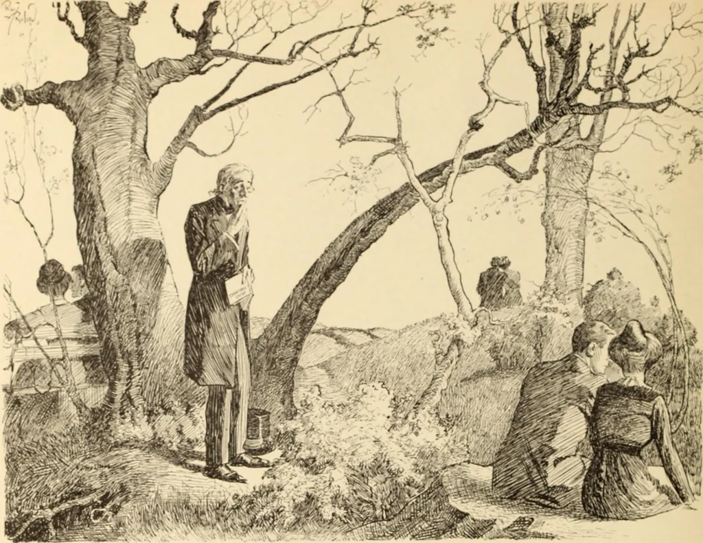 An illustration from Caricature. ed 1908, 1908, leaf 197