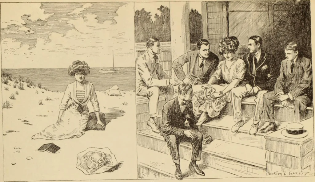 An illustration from Caricature. ed 1908, 1908, leaf 198