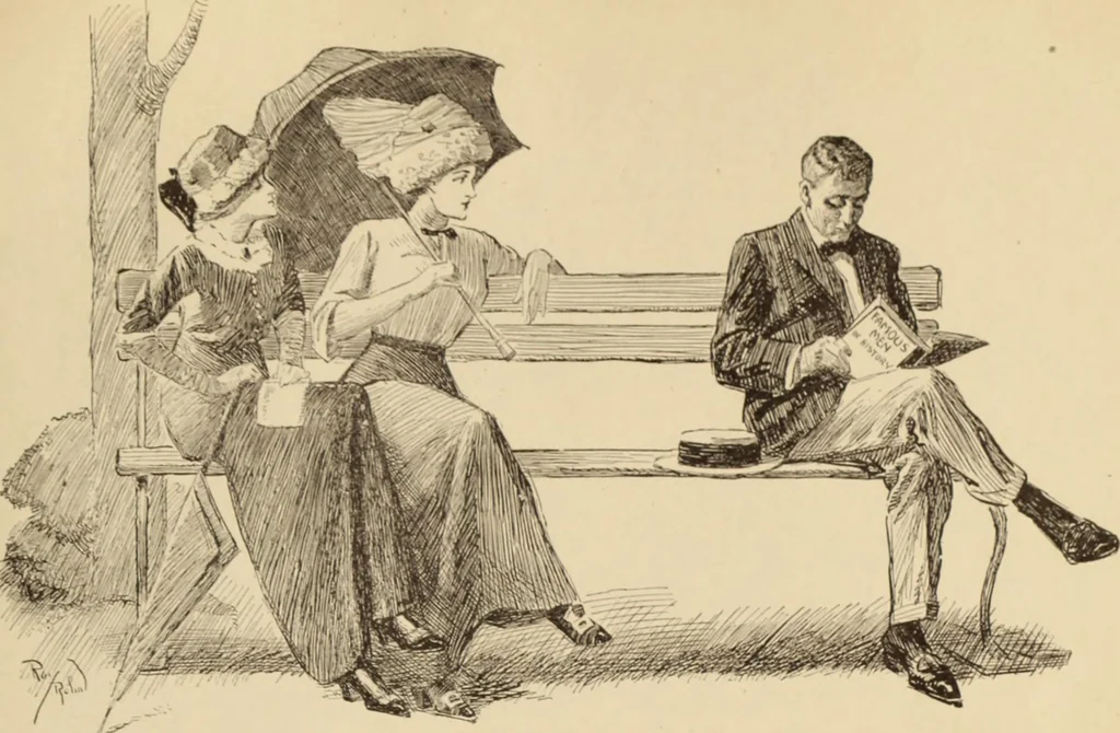 An illustration from Caricature. ed 1908, 1908, leaf 202
