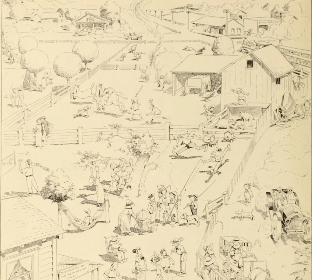 An illustration from Caricature. ed 1908, 1908, leaf 203