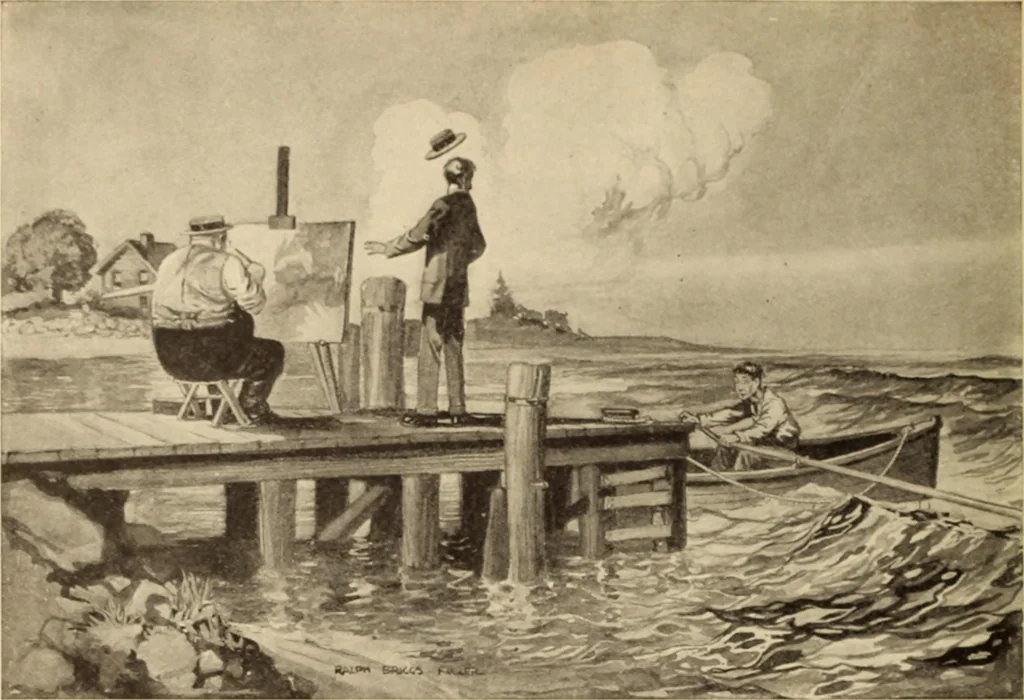 An illustration from Caricature. ed 1908, 1908, leaf 205