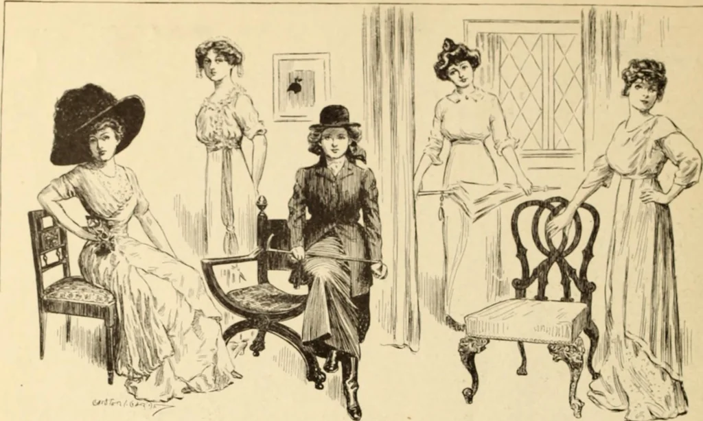 An illustration from Caricature. ed 1908, 1908, leaf 207