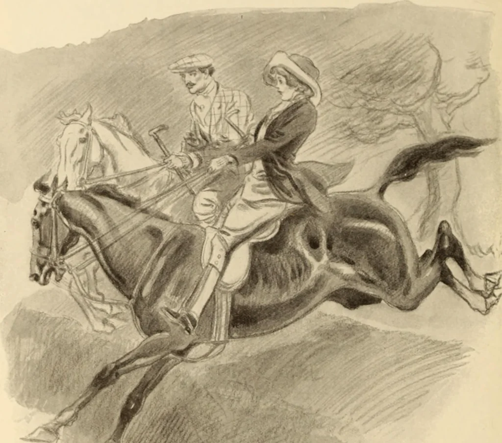 An illustration from Caricature. ed 1908, 1908, leaf 209