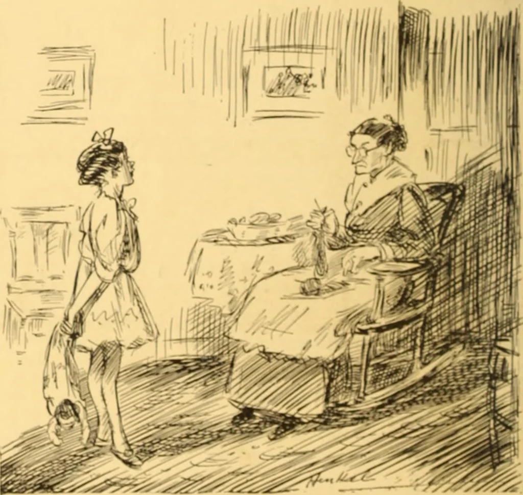 An illustration from Caricature. ed 1908, 1908, leaf 21