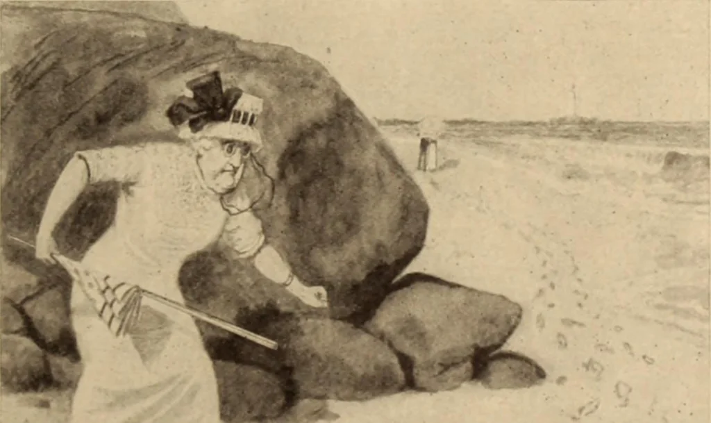 An illustration from Caricature. ed 1908, 1908, leaf 210