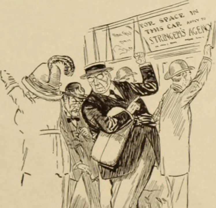 An illustration from Caricature. ed 1908, 1908, leaf 212