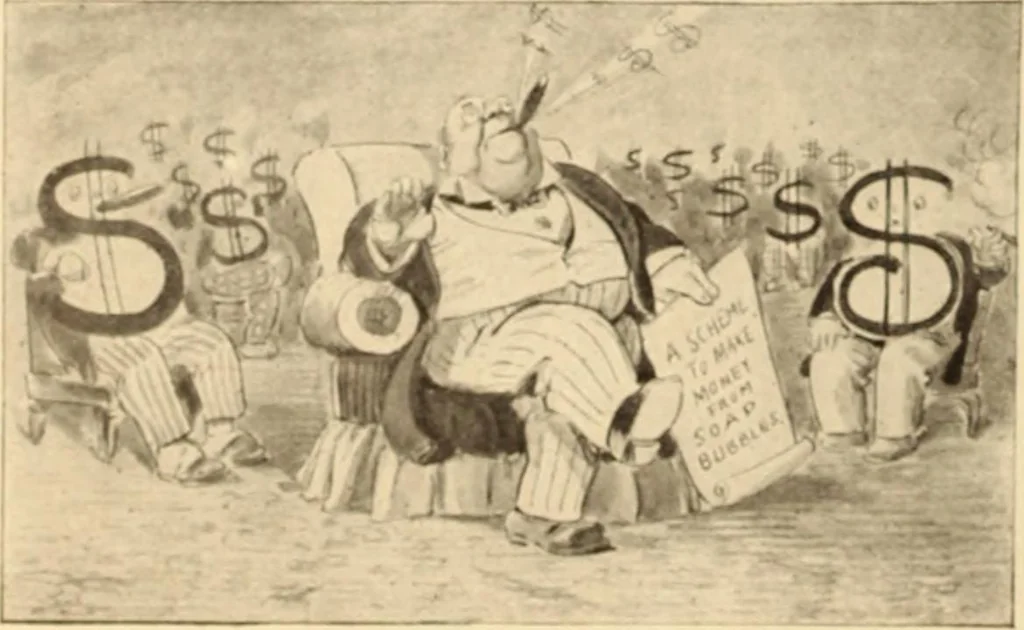 An illustration from Caricature. ed 1908, 1908, leaf 213