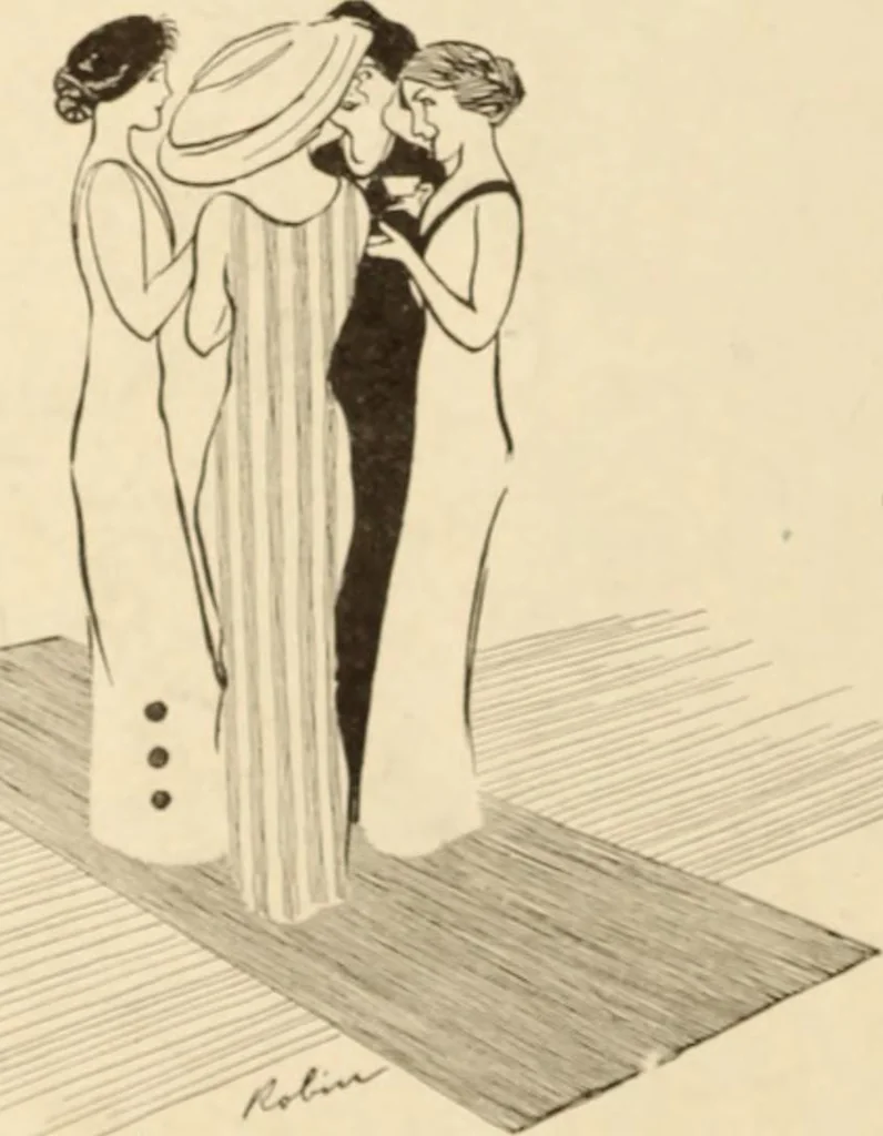An illustration from Caricature. ed 1908, 1908, leaf 215