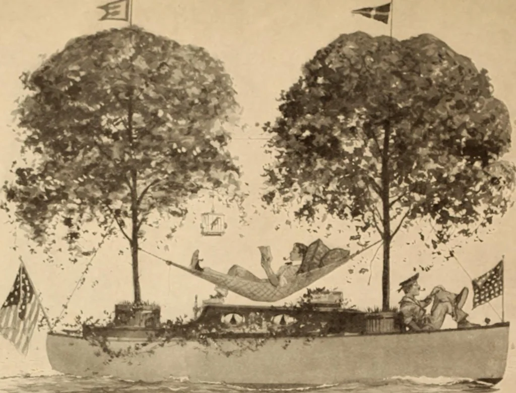 An illustration from Caricature. ed 1908, 1908, leaf 219