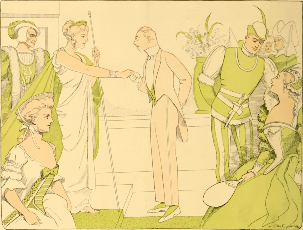 An illustration from Caricature. ed 1908, 1908, leaf 23