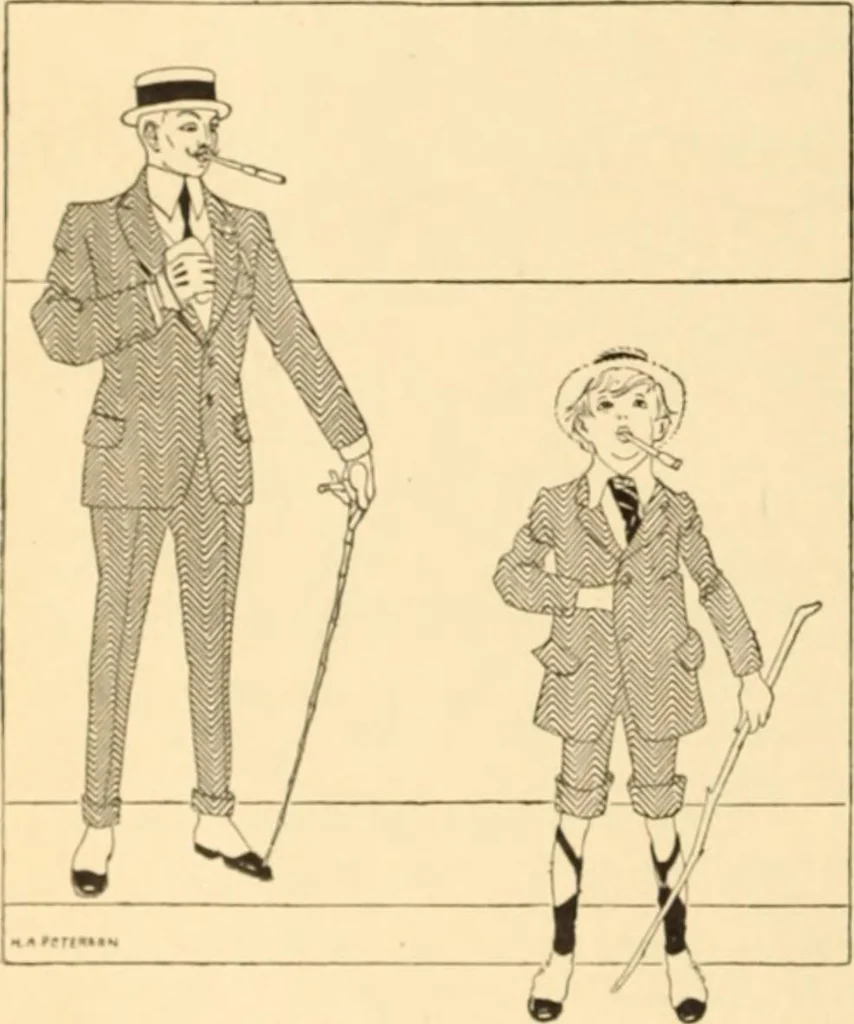 An illustration from Caricature. ed 1908, 1908, leaf 25
