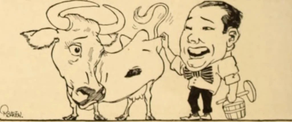 An illustration from Caricature. ed 1908, 1908, leaf 29