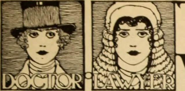 An illustration from Caricature. ed 1908, 1908, leaf 32