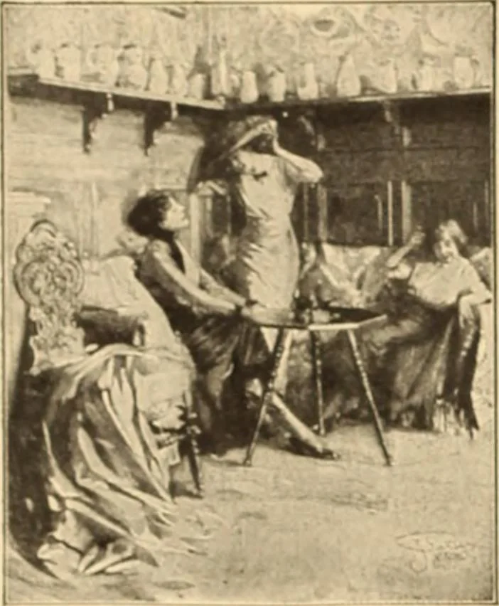 An illustration from Caricature. ed 1908, 1908, leaf 33