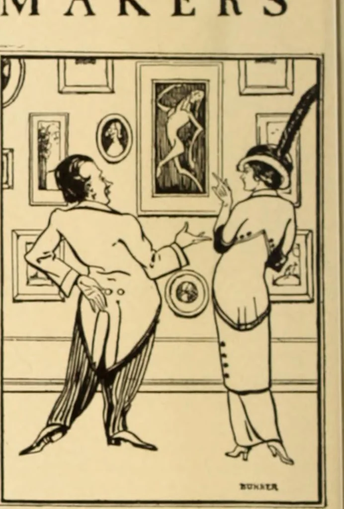 An illustration from Caricature. ed 1908, 1908, leaf 33