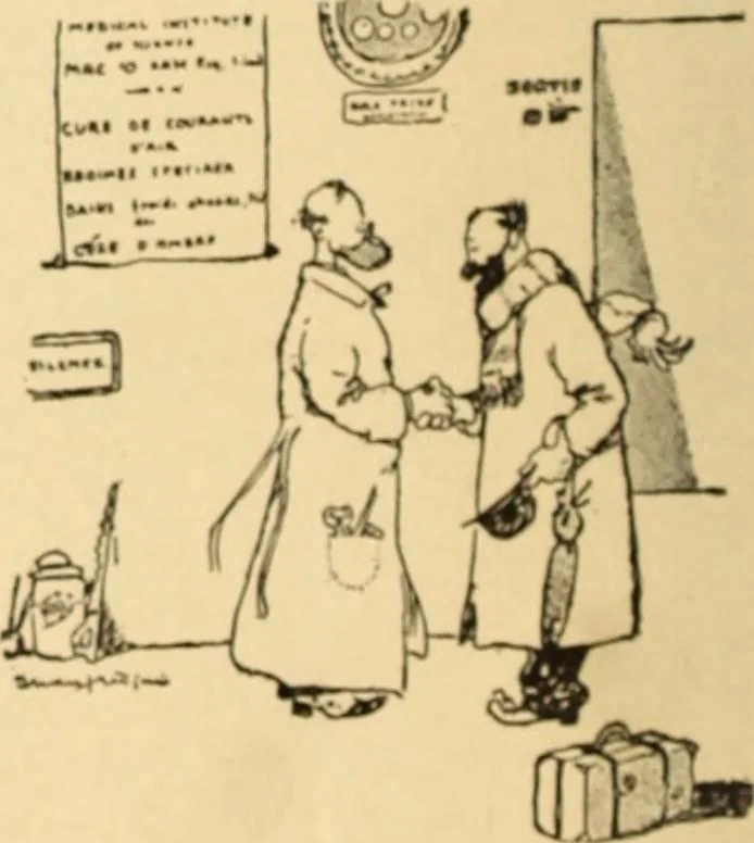 An illustration from Caricature. ed 1908, 1908, leaf 33