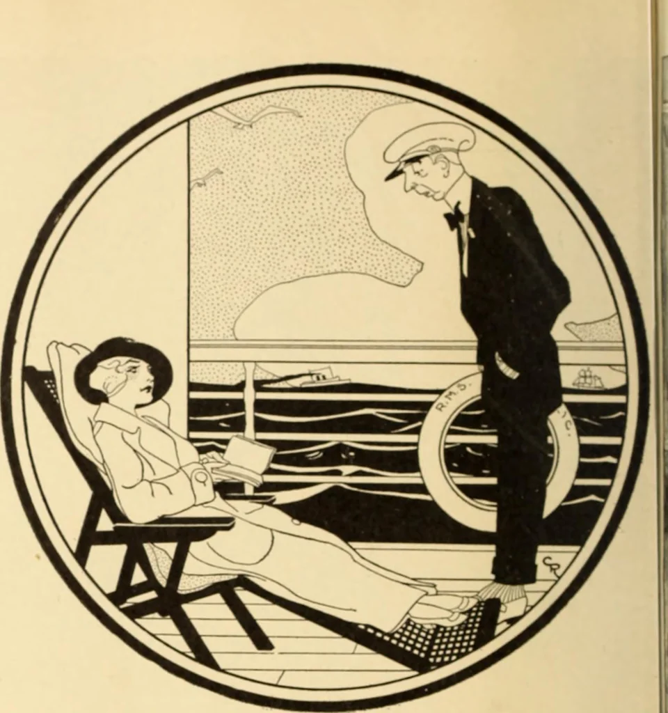 An illustration from Caricature. ed 1908, 1908, leaf 37