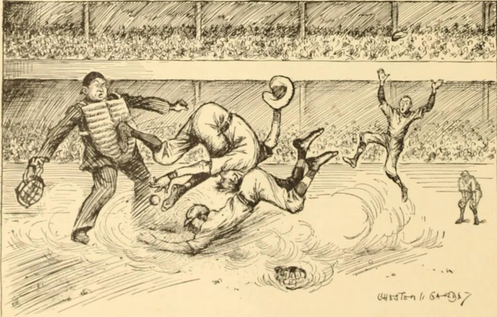 An illustration from Caricature. ed 1908, 1908, leaf 37