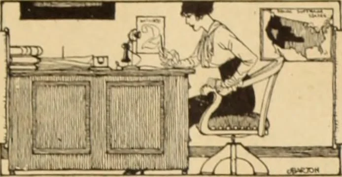 An illustration from Caricature. ed 1908, 1908, leaf 44