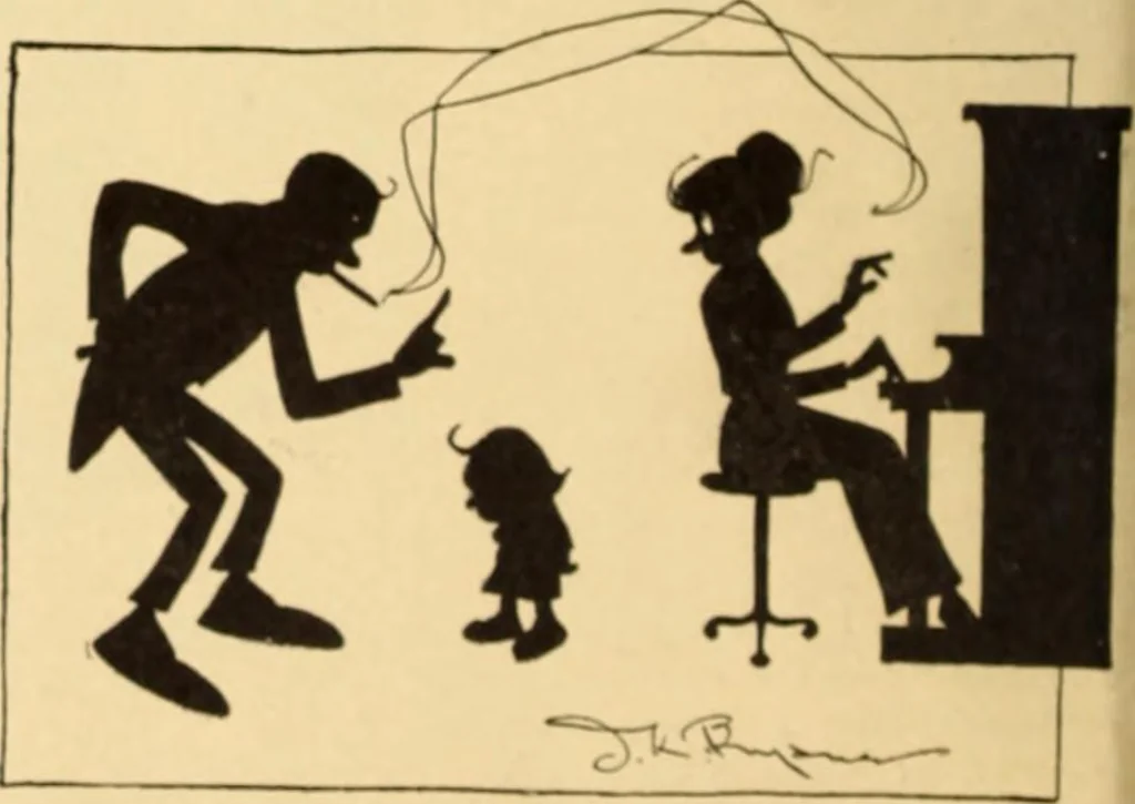 An illustration from Caricature. ed 1908, 1908, leaf 45