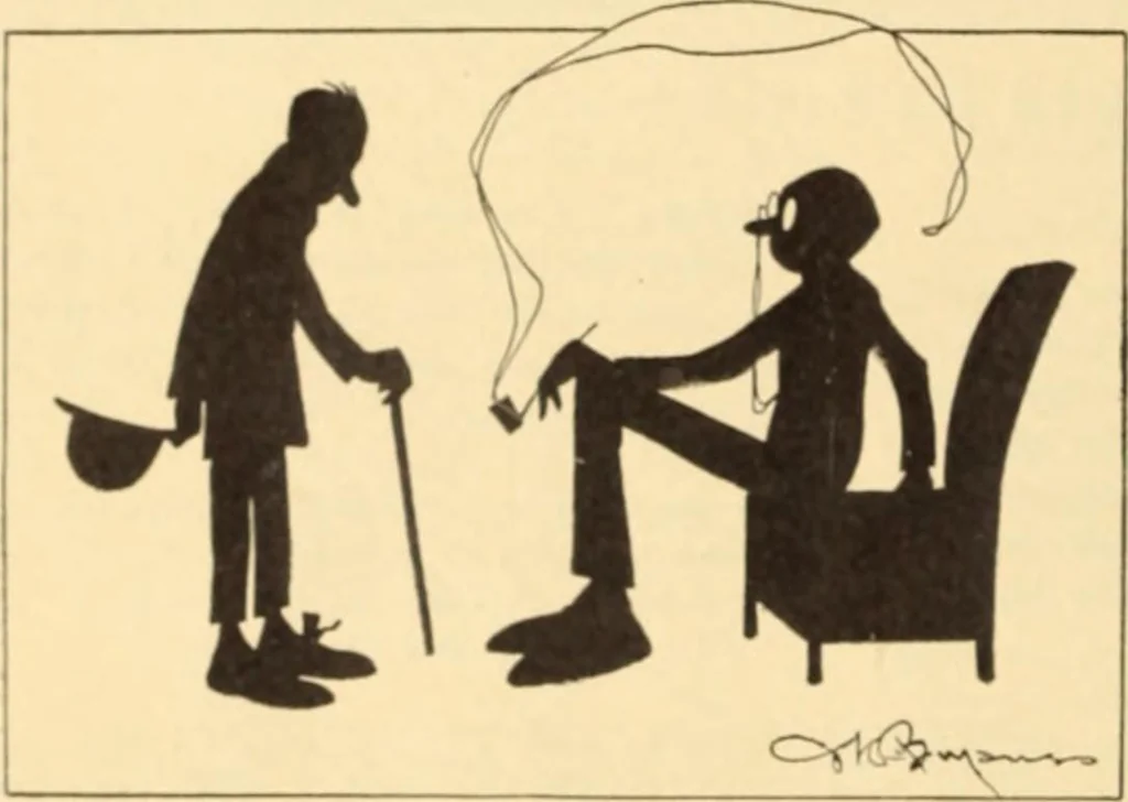 An illustration from Caricature. ed 1908, 1908, leaf 47