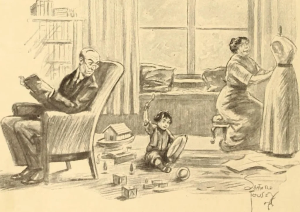 An illustration from Caricature. ed 1908, 1908, leaf 51