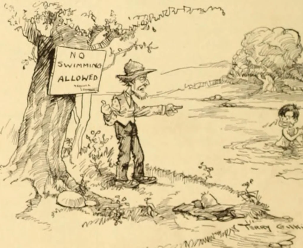 An illustration from Caricature. ed 1908, 1908, leaf 55