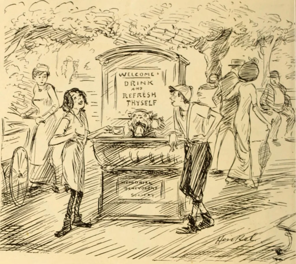 An illustration from Caricature. ed 1908, 1908, leaf 59