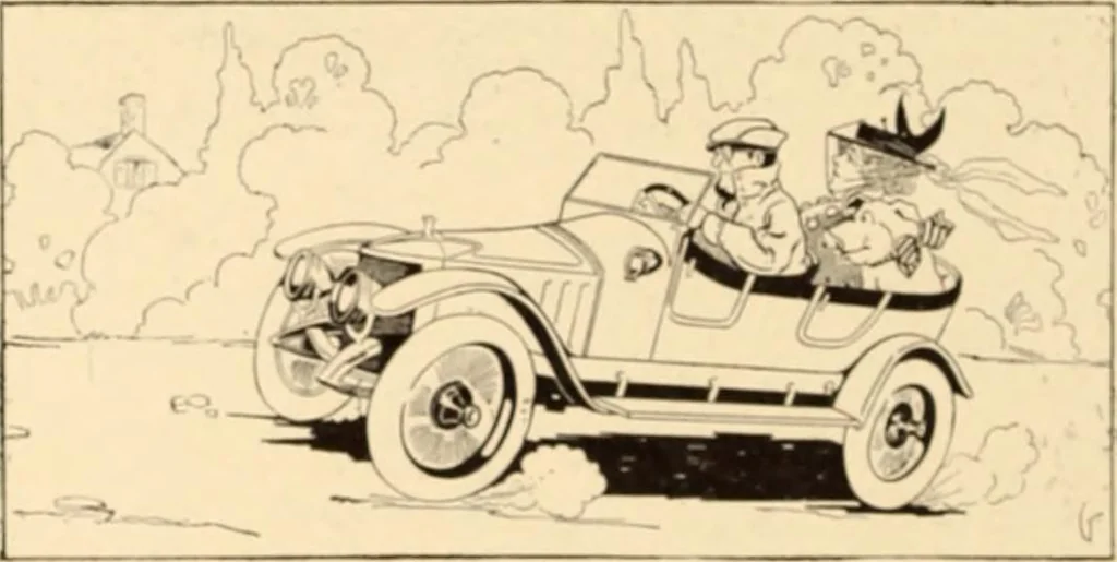 An illustration from Caricature. ed 1908, 1908, leaf 61
