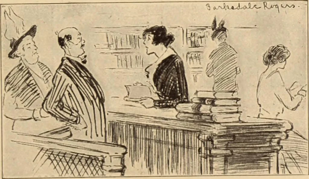 An illustration from Caricature. ed 1908, 1908, leaf 62