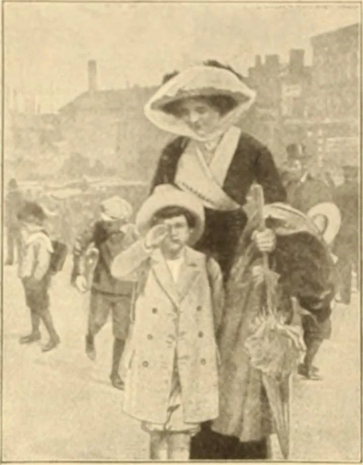An illustration from Caricature. ed 1908, 1908, leaf 65