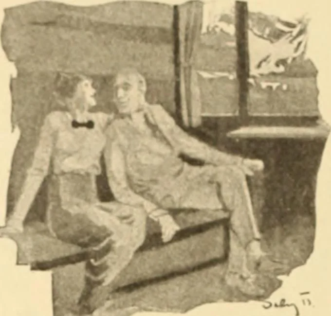 An illustration from Caricature. ed 1908, 1908, leaf 65