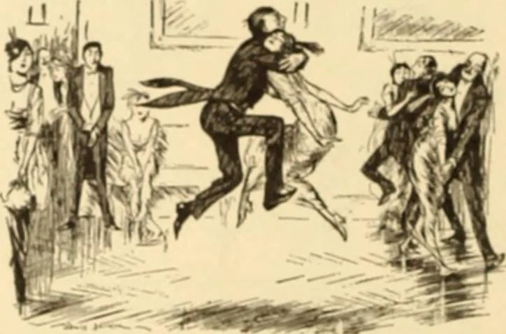 An illustration from Caricature. ed 1908, 1908, leaf 65
