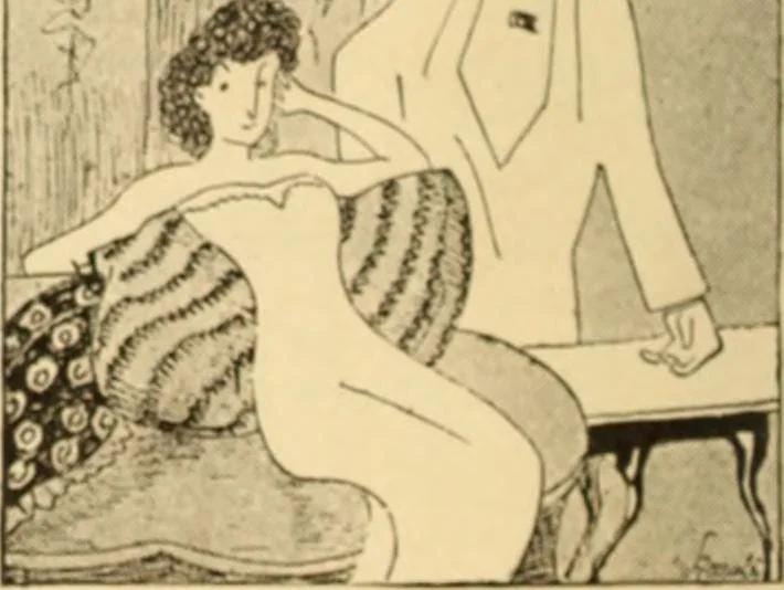 An illustration from Caricature. ed 1908, 1908, leaf 65